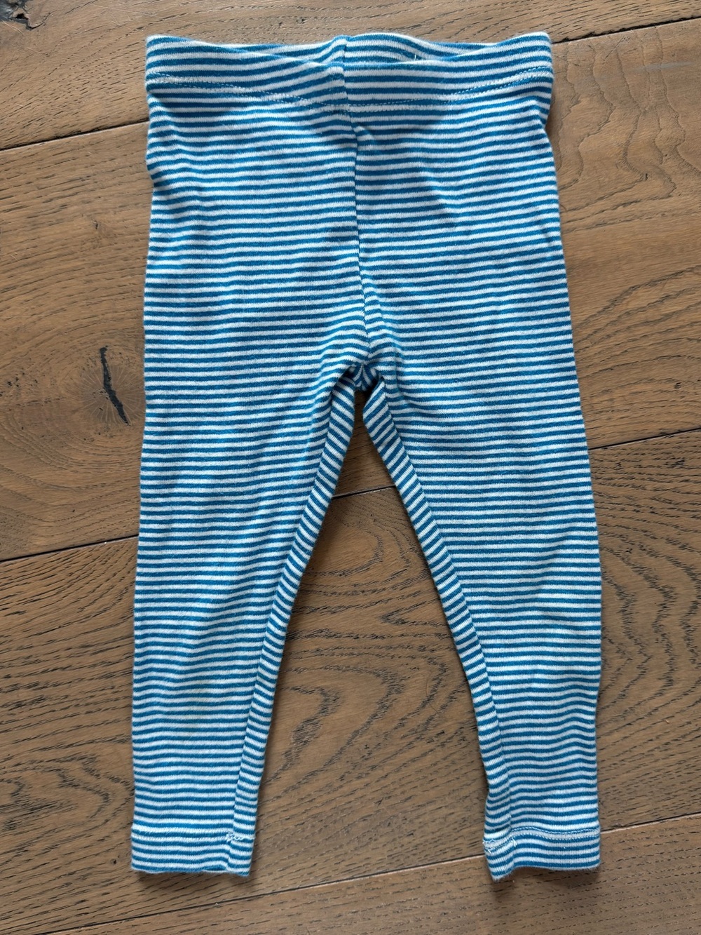 Tea Collection Blue & White Striped Leggings 12–18M